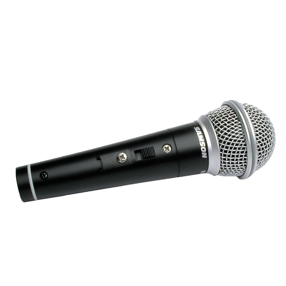 Handheld Dynamic Karaoke Computer Microphone Vocal DJ PA Mic w Stand & Cables