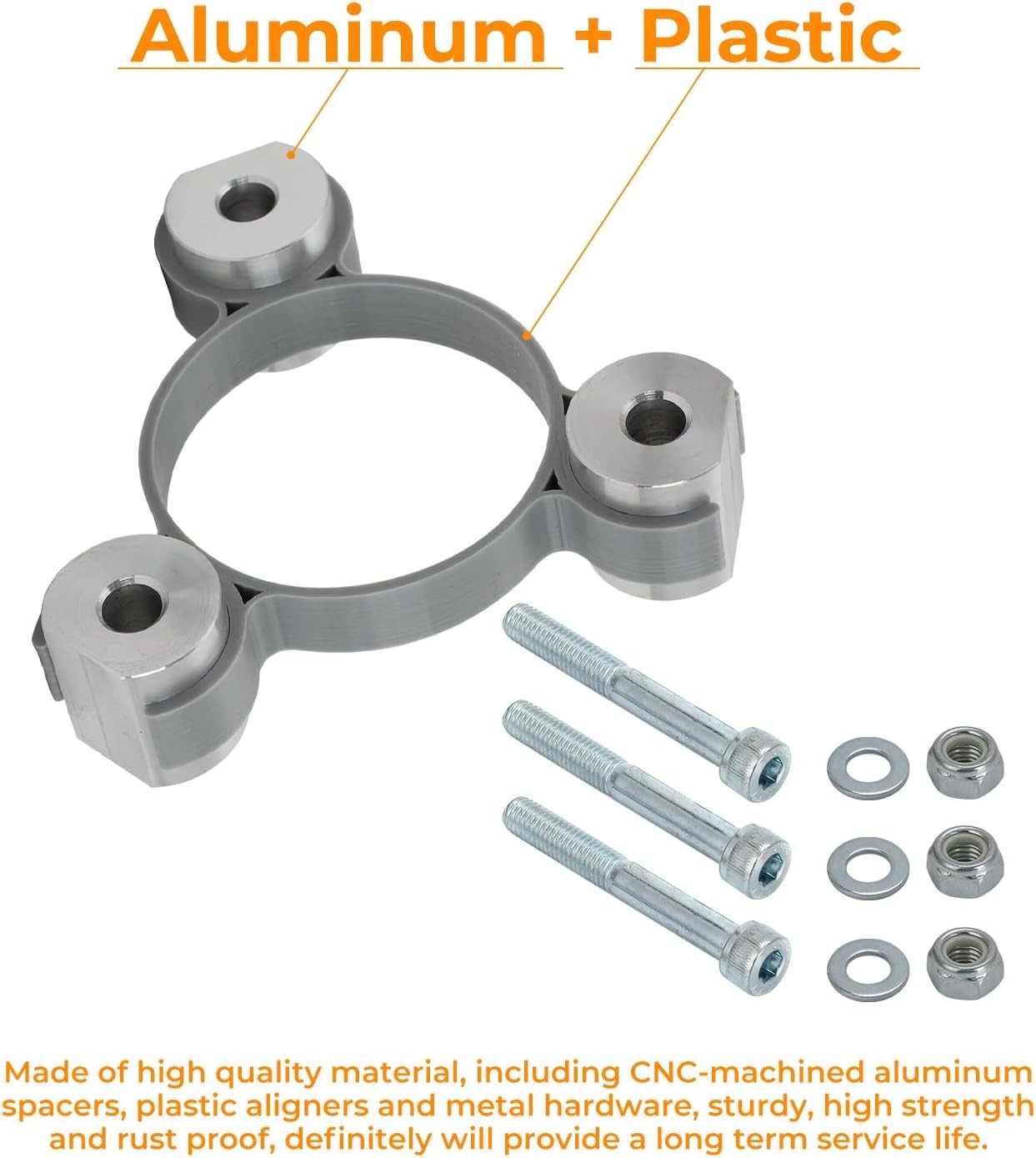 For Razor Dirt Quad Wheel Spacer Kit, 3" Wider Front, 2" Wider Rear, 24v or 36v