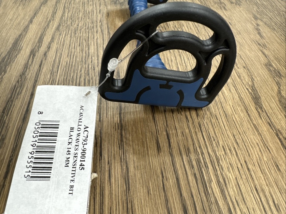 acavallo polymer Sensitive Bit Dee Ring Waves Black Size 145mm