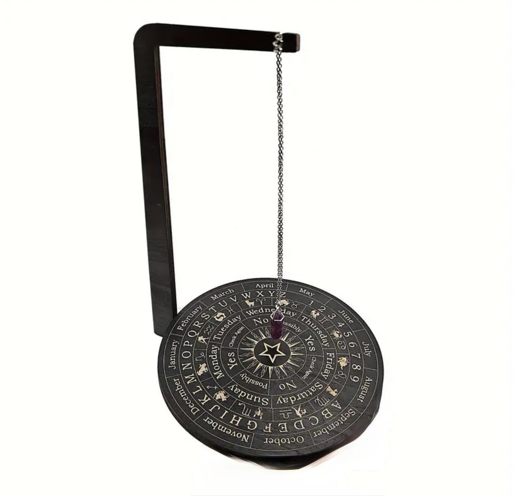 Dowsing Board / Pendulum Board For Divination, Metaphysical, Mystic, Wiccan