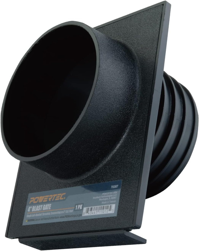 70287 4 Inch Blast Gate Dust Collection Quick Change Threaded/Non-Threaded Ends