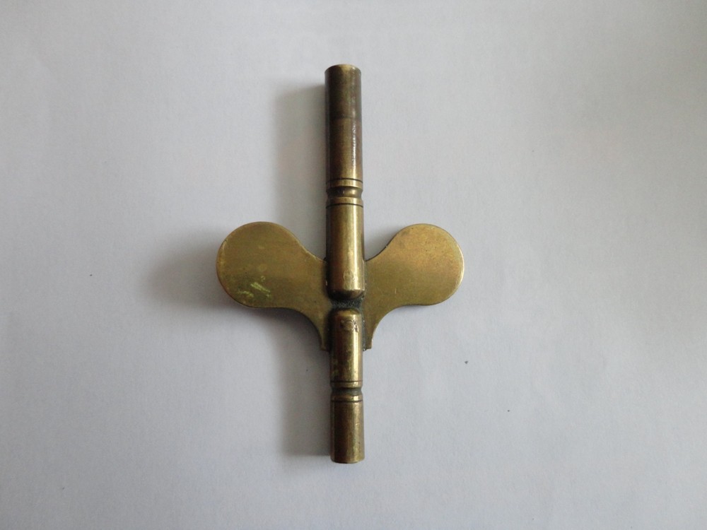 Seth Thomas Key for "Eclipse" Brass Clock Key Double Ended - #5 and #4 Ends