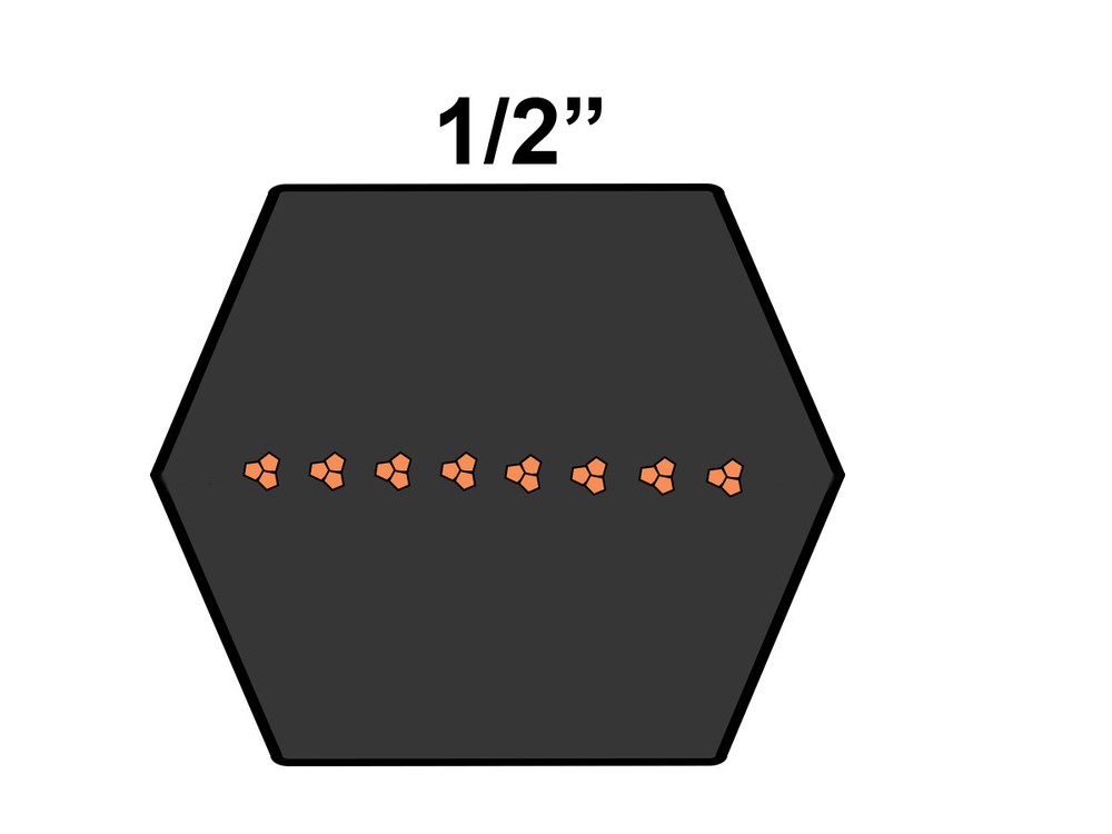 D&D DURA-PRIME AA59 Hexagonal V-belt