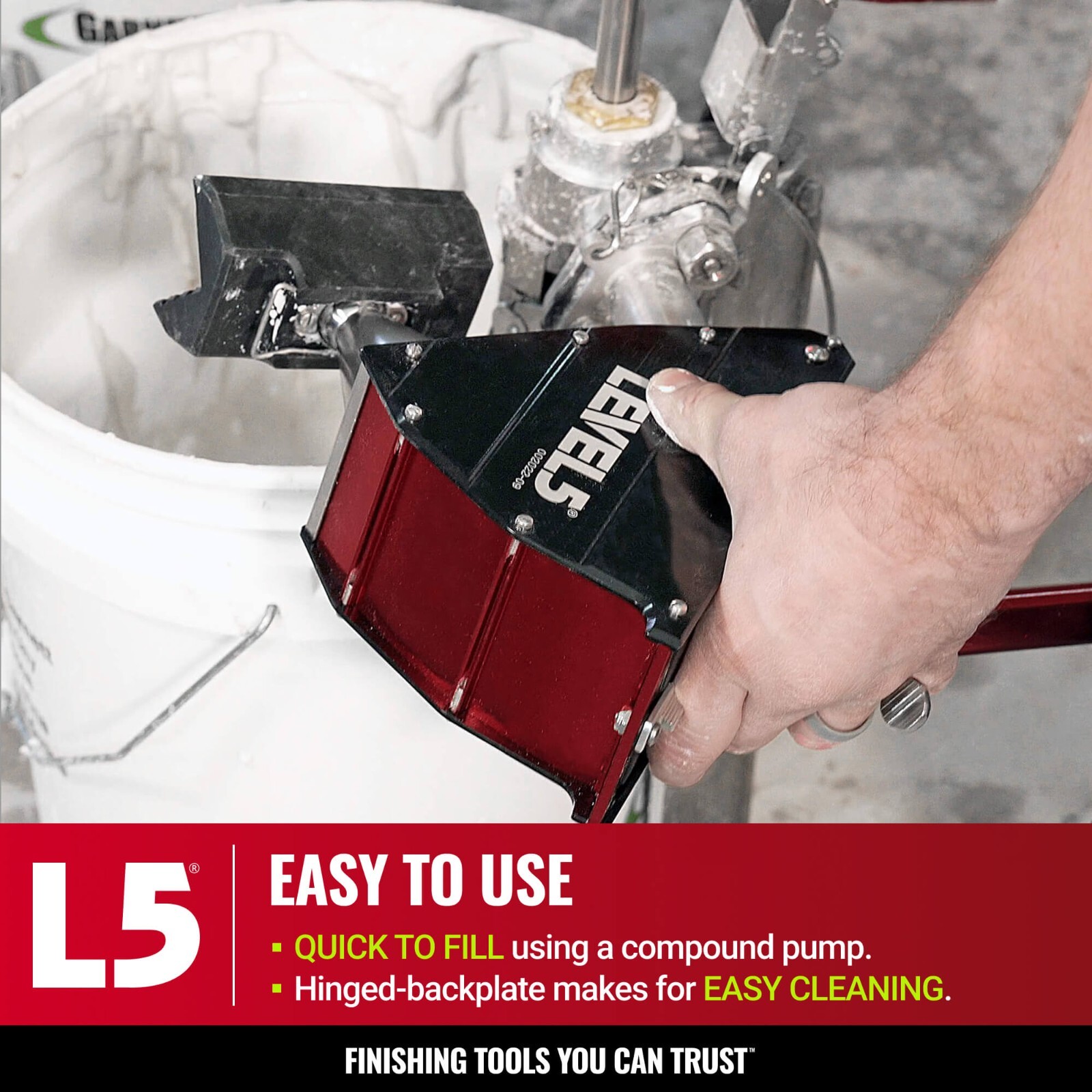 8" Drywall Corner Applicator Box (Angle Box) Anodized Aluminum | LEVEL5 | 4-702R