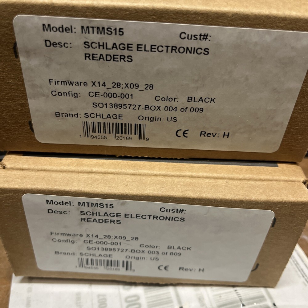 Schlage MTMS15 Multi-Technology Magnetic Stripe Reader, Black