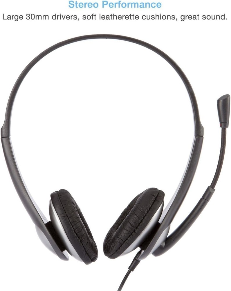 Cyber Acoustics AC-201 Stereo Dual Plug Computer Headset