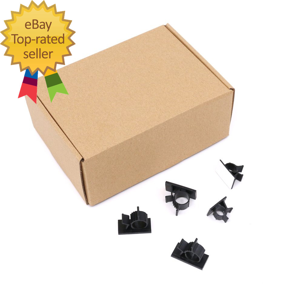 100Pcs 3 Sizes Adjustable Multipurpose Self Adhesive Cable Clips Wire Clamps