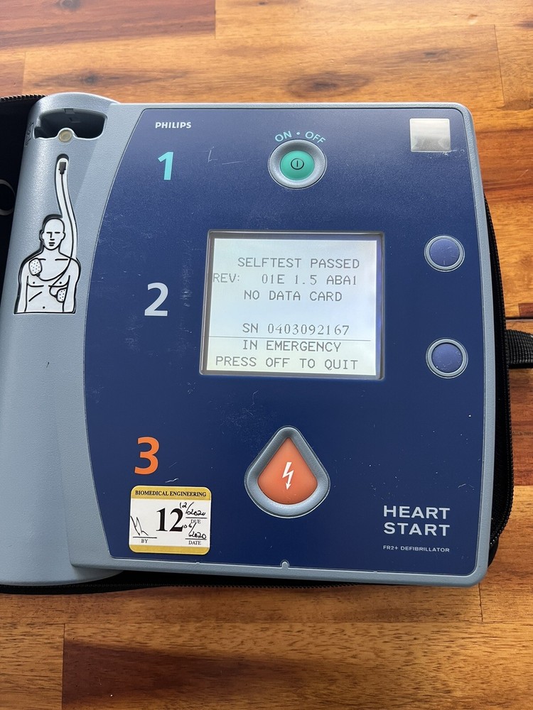 Philips FR2+ Heartstart Automatic External Defibrillator AED FR2+ No Battery 114