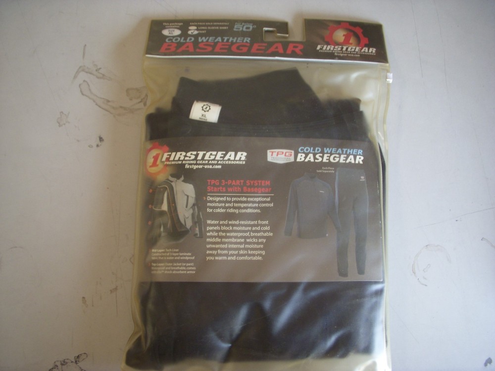 FIRSTGEAR COLD WEATHER BASEGEAR LARGE BLACK/GREY