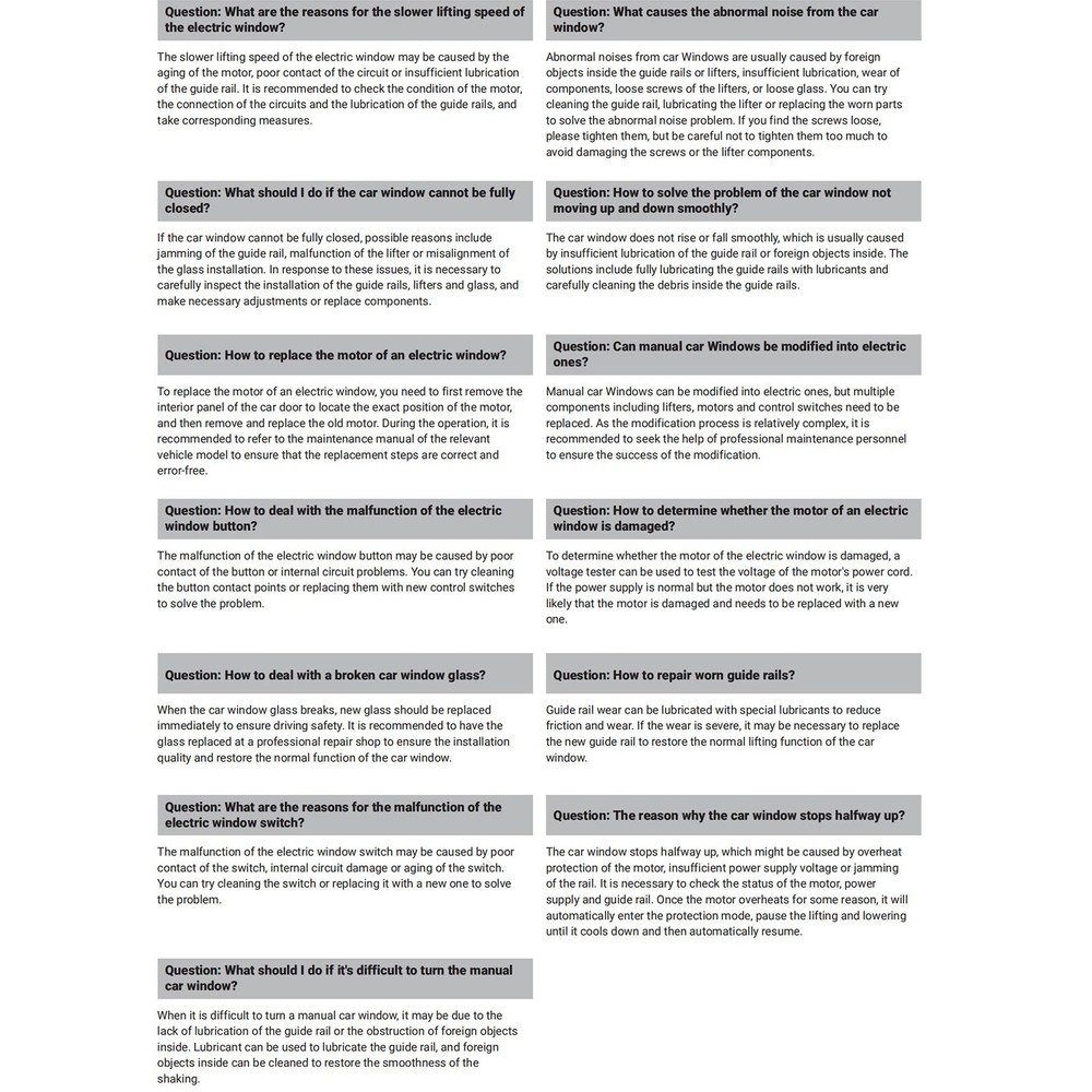 Front Left Driver Side For 2000-2007 Ford Focus Power Window Regulator w/ Motor