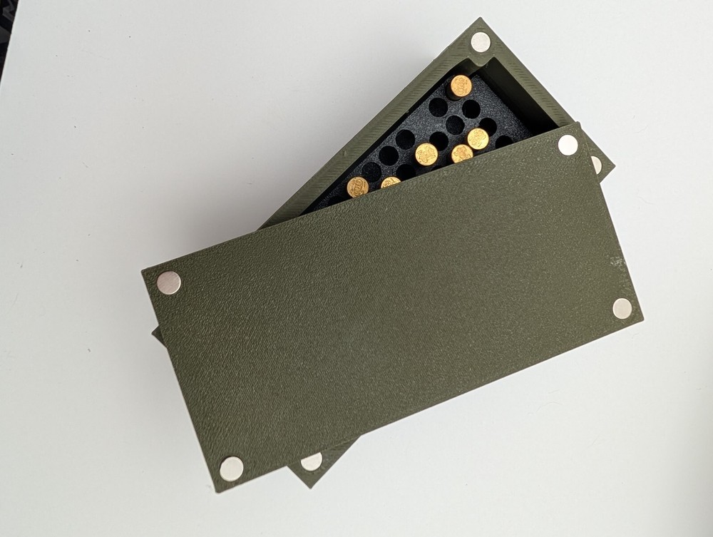 3D Printed Ammo Boxes / Footlocker style - 22lr- 80 Rounds - Stackable