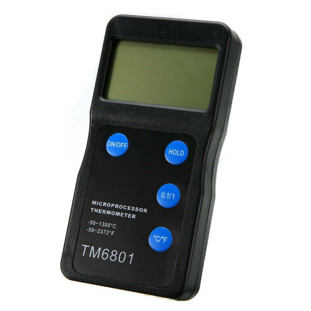 K Type Digital High Temperature Thermometer Pyrometer and Probe 1300℃ 2327℉ Tool