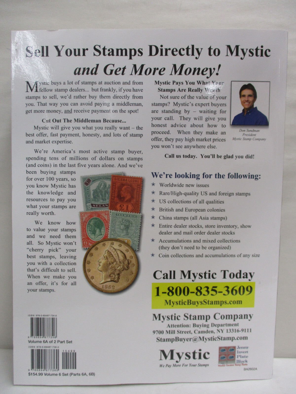 2025 Scott Standard Postage Stamp Catalog Volume 6 A/B Worldwide Countries San-Z