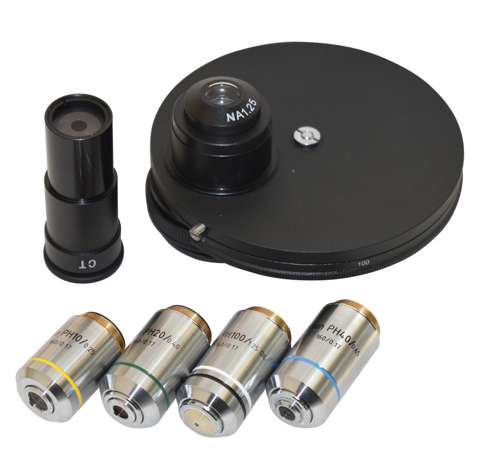 High Power Phase Contrast Microscope w Infinity Optics 20Megapixel Computer Cam