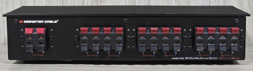 Monster Cable SS6 6 Ways Speaker Selector Switch w/ Amp Protection