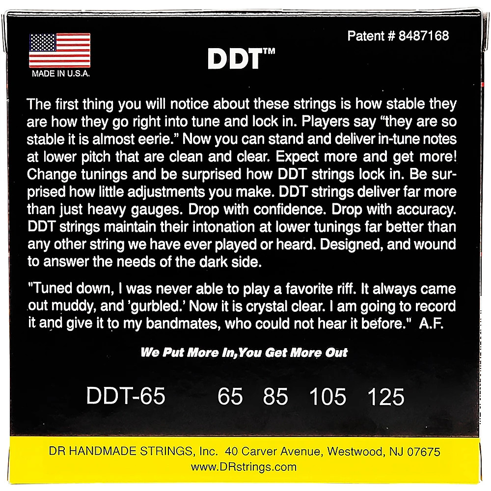 DR Strings Drop-Down Tuning Extra Heavy Bass Strings