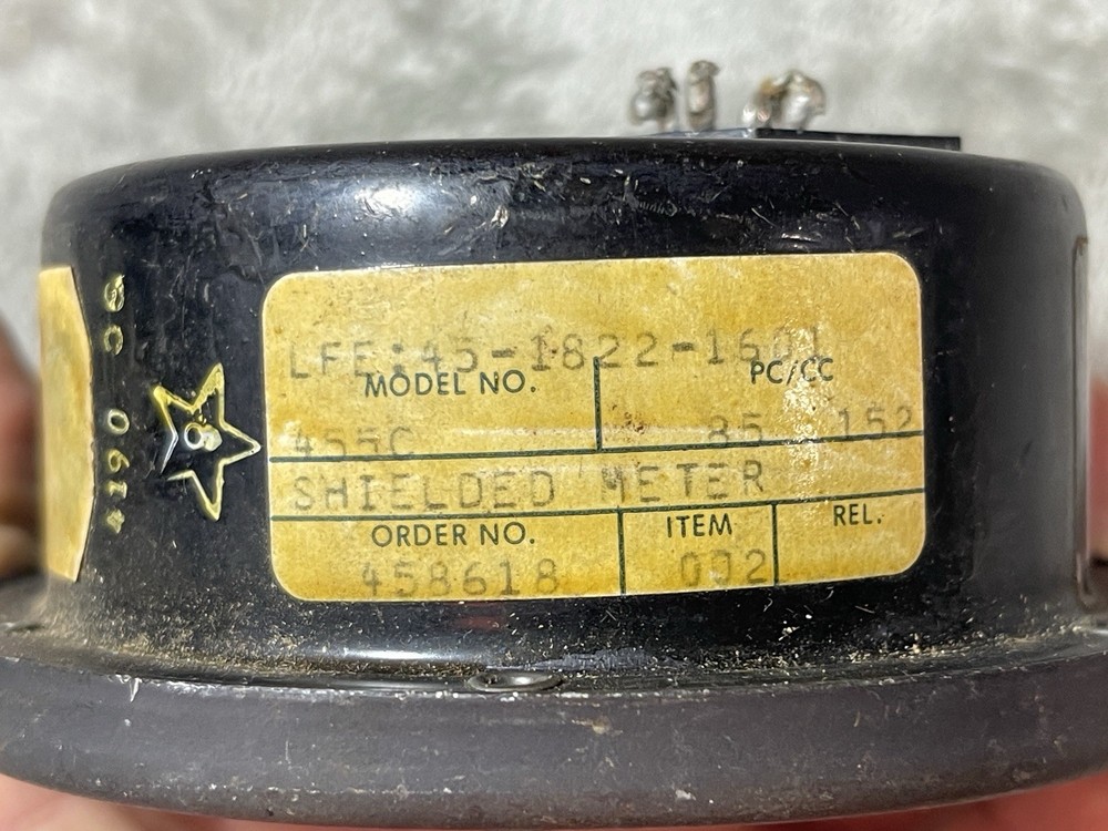 API Shielded Meter Gauge 0455-C Untested For Parts Repair !!