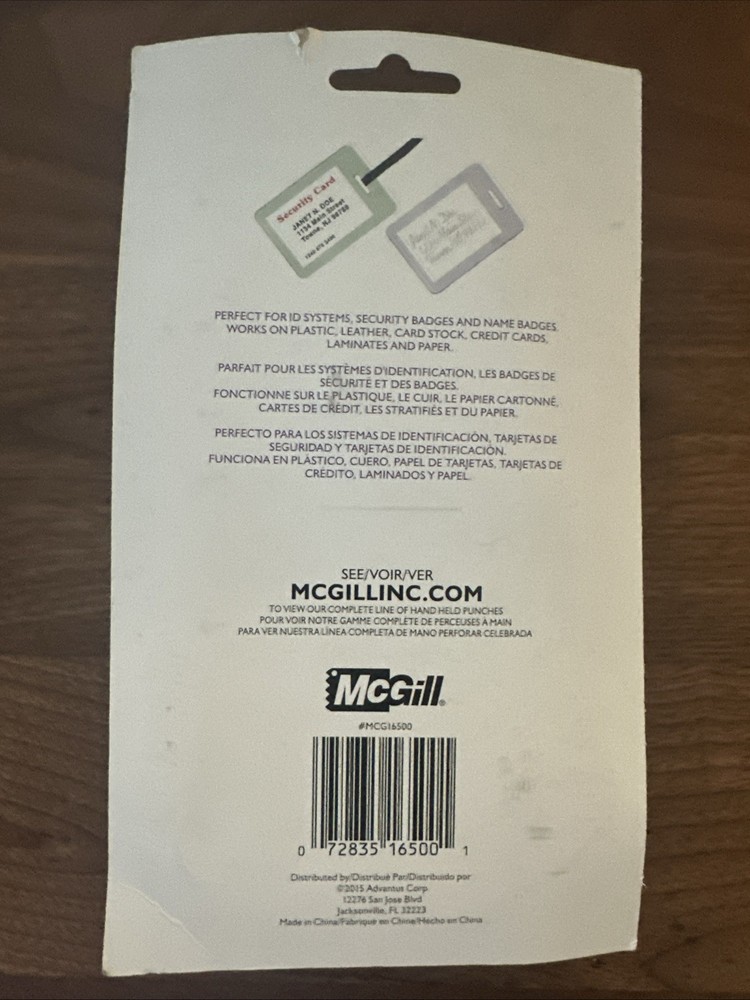 McGill Heavy Duty Slot Punch