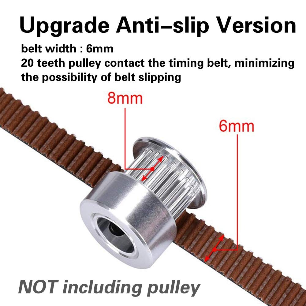 5m Gt2 Timing Belt, Upgrade Non-slip Version, Width 6mm, Fit for 3d Printer and