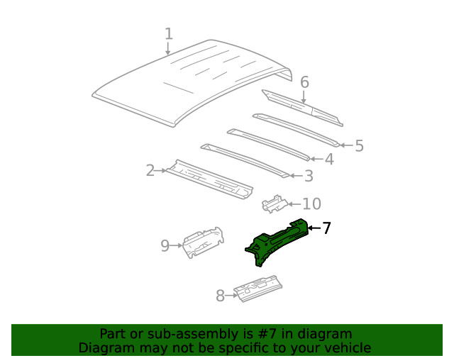 Genuine GM Inner Rail 15110705