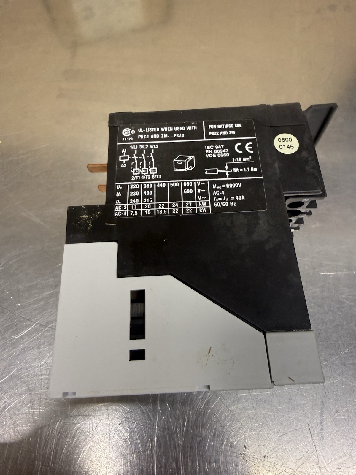 Moeller S-PKZ2 High Capacity Contact Module Contactor New In Box Made In Germany