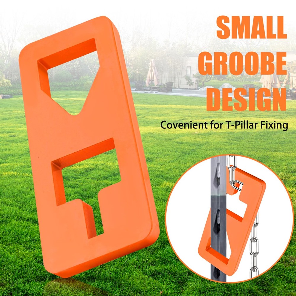 TNCZHYLX T Post Puller Fence Puller, Farm Equipment Tractor Orange