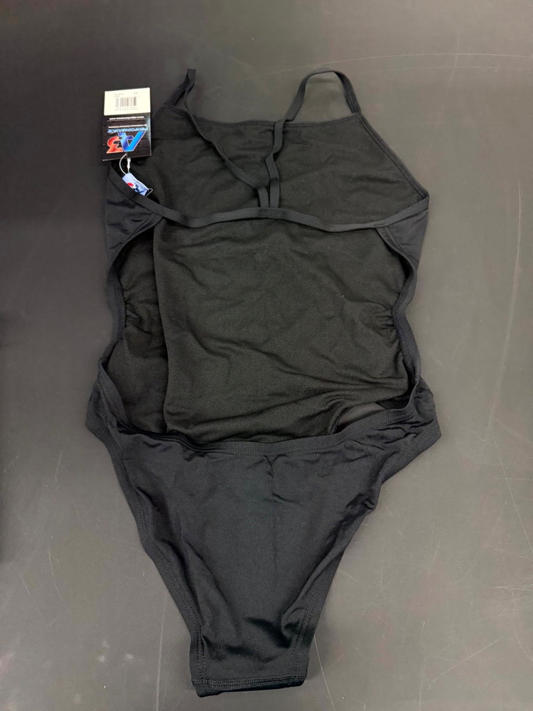 A3 Performance Flashback Poly Black Size 34 Swimsuit NEW! A3XFBP
