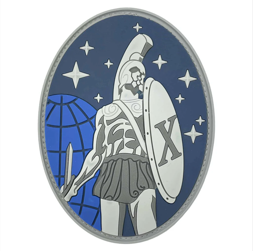 GENUINE U.S. SPACE FORCE PVC PATCH 10TH SPACE WARNING SQUADRON WITH HOOK