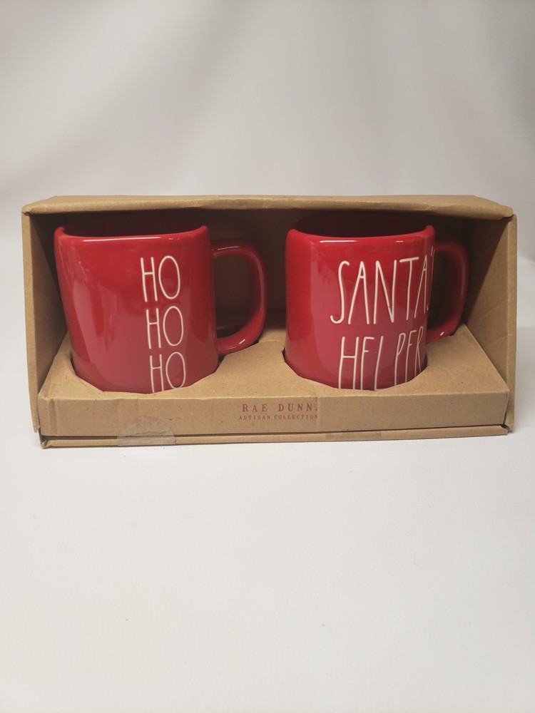 Rae Dunn holiday mugs