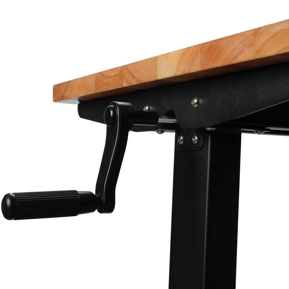 WorkPro 48-Inch Rolling Adjustable Workbench, Heavy-Duty Steel Frame, Rubber