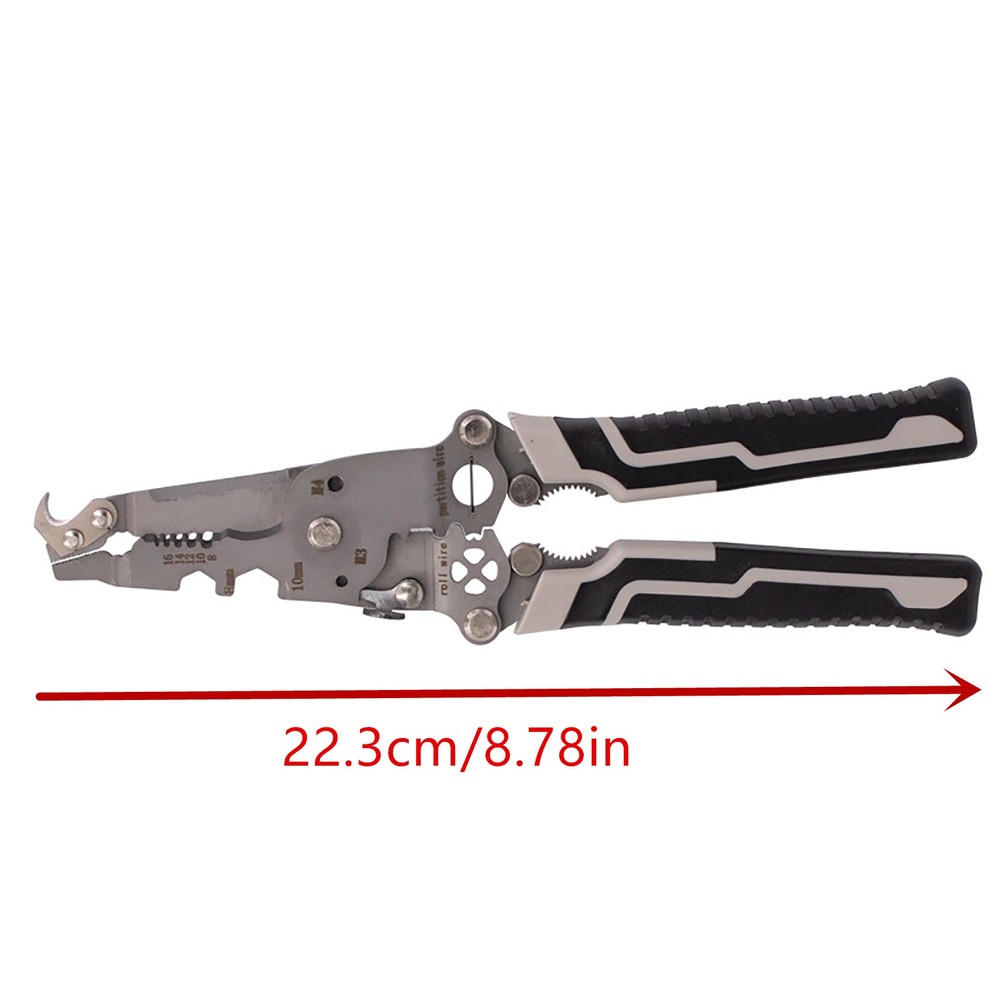 18 in 1 Multifunctional Foldable Wire Stripper Crimper Cable Cutter Pliers