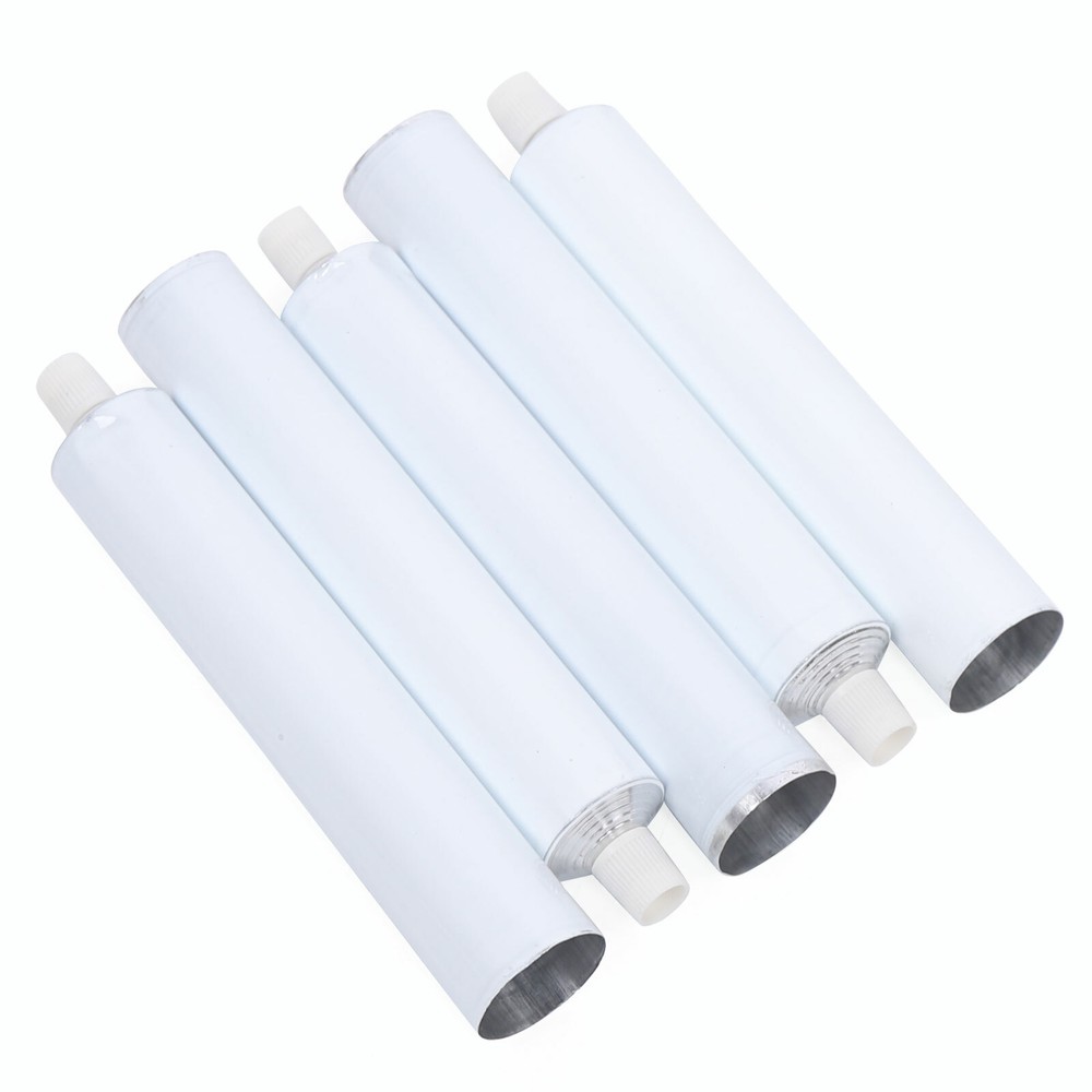 100pcs Aluminum Empty Toothpaste Tubes with Needle Cap Portable Reusable 100ml!