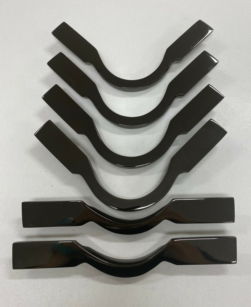 QUALITY SOLID Pool Snooker Table BLACK CHROME Pocket Brackets Heavy boss Square