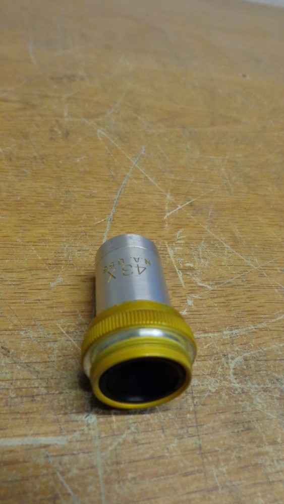 B&L MICROSCOPE OBJECTIVE LENS 43x na 0.55