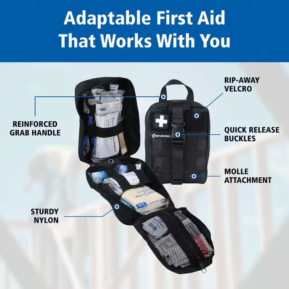 Attach and Release First Aid Kit, 165-Pieces