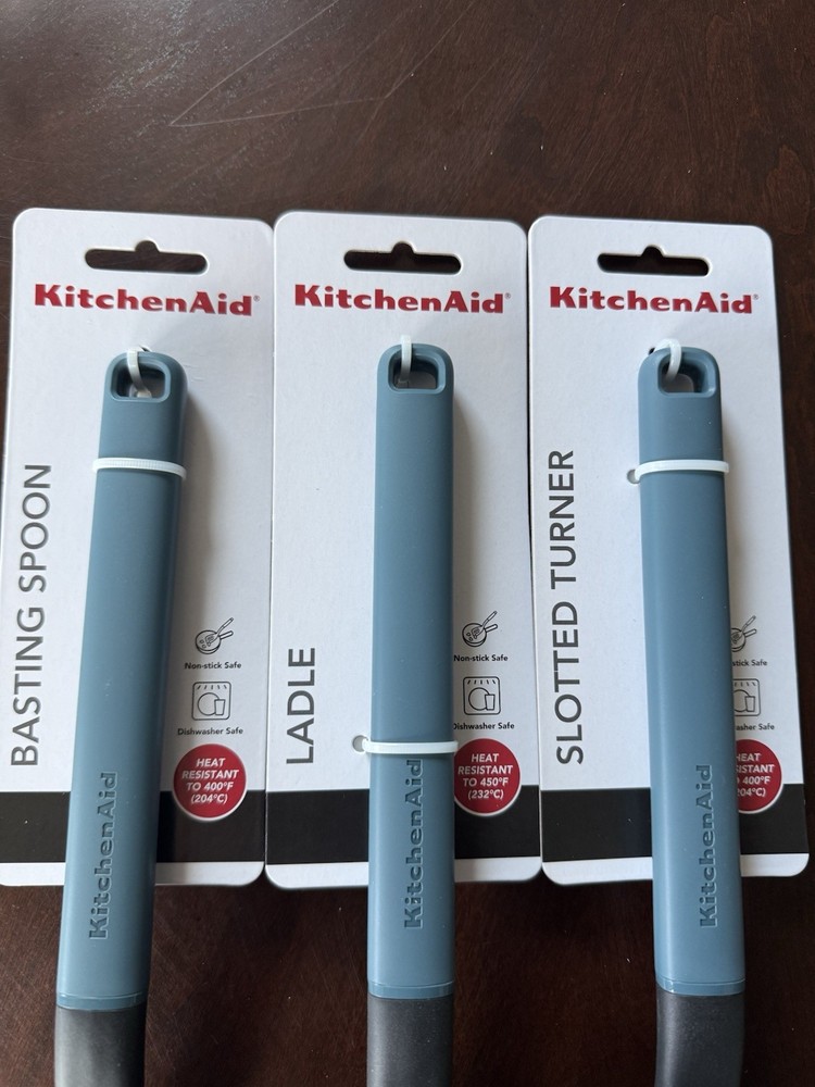 3 Pc Kitchen Aid Serving Spoon Kitchen Utensil Set Nylon