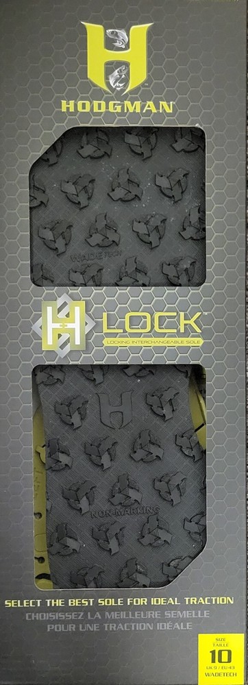 Hodgman HLOCKWT10 Locking Interchangeable Soles Wadetech Rubber Men's Size 10
