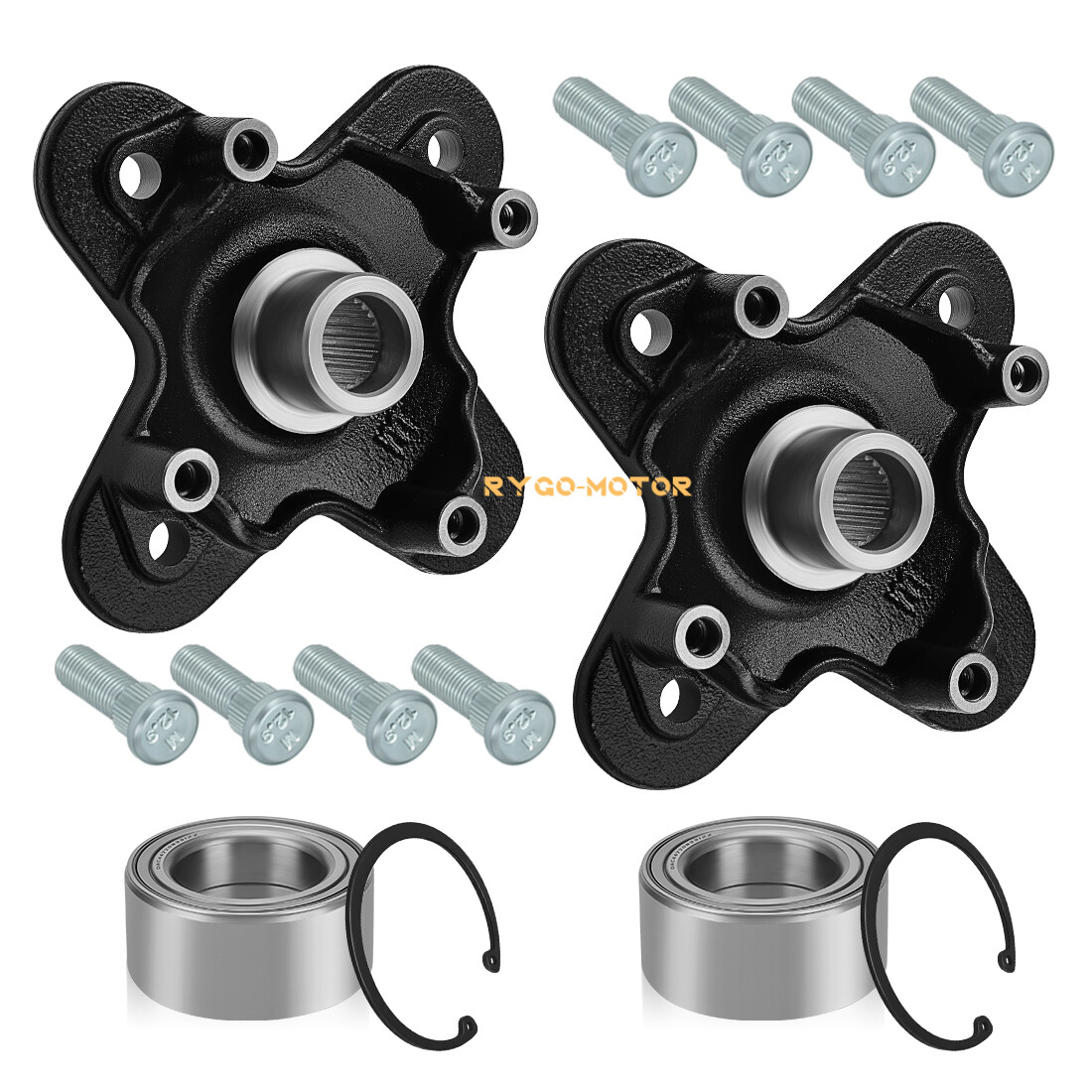 2PCS Front/Rear Wheel Hub & Bearing kit for Polaris Sportsman XP 1000 2020-2025