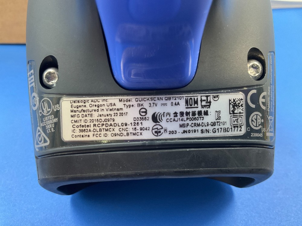 Datalogic QuickScan QBT2101 Bluetooth Barcode Scanner QBT2101-BK-BTK+ ✅❤️️✅❤️️