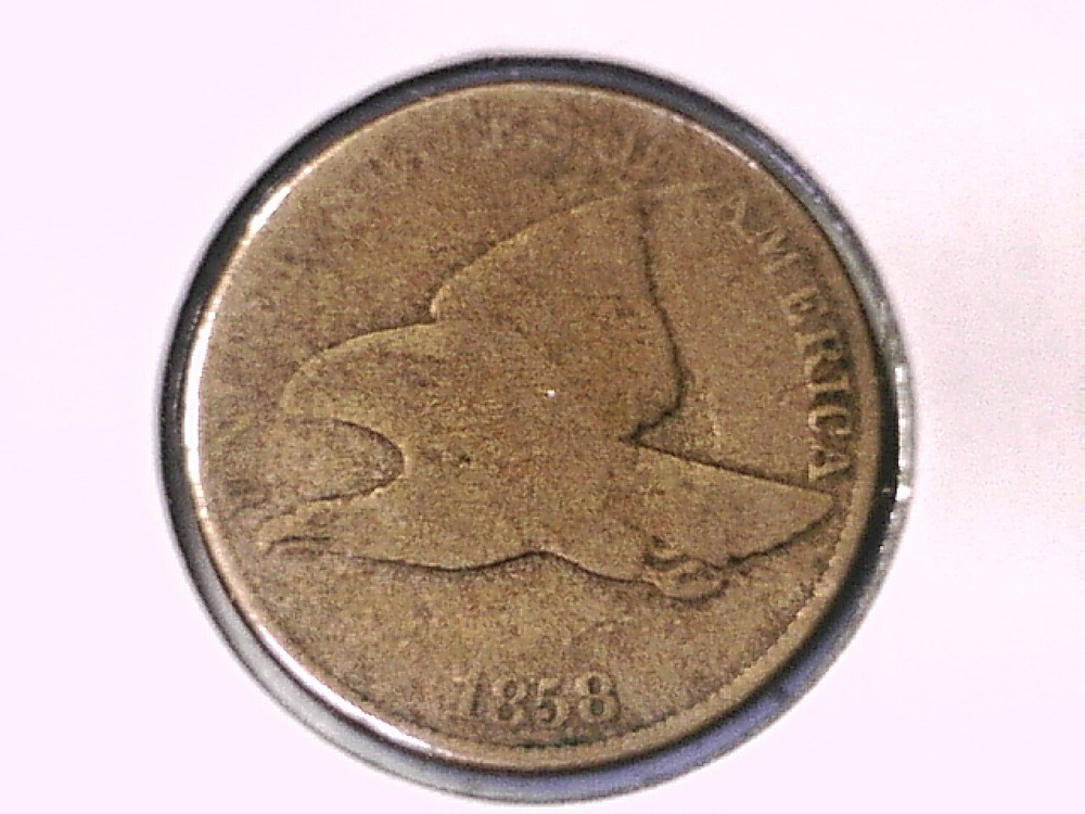 1858 Flying Eagle Cent Genuine Raw Ungraded 00960