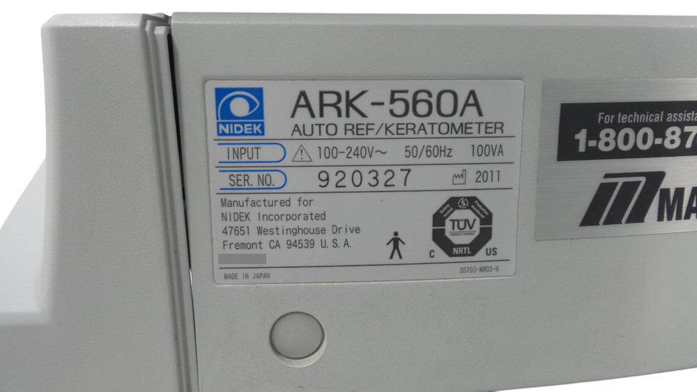 Nidek ARK-560A Auto Ref/ Keratometer - Free Shipping