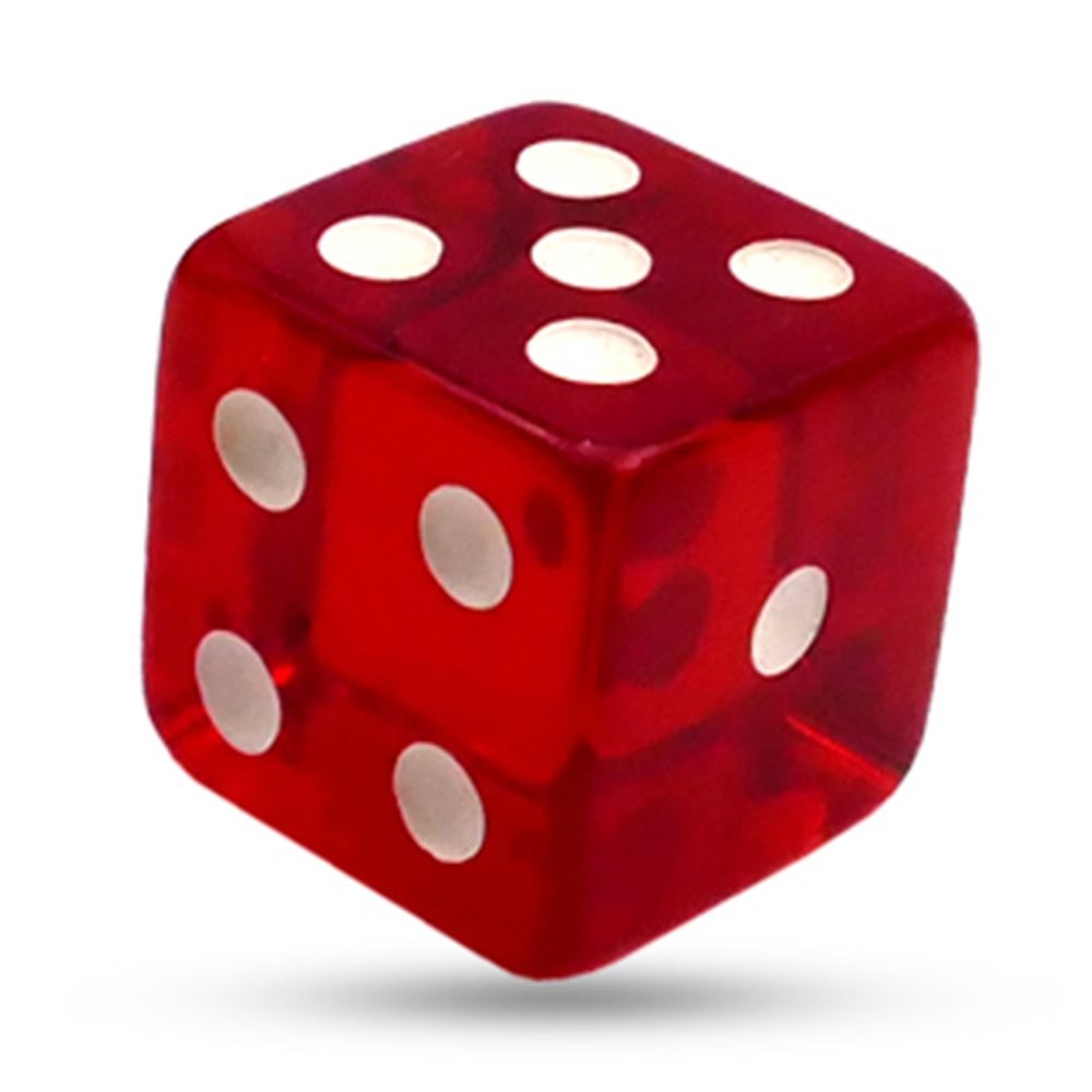Makers Dice Red Crystal Acrylic