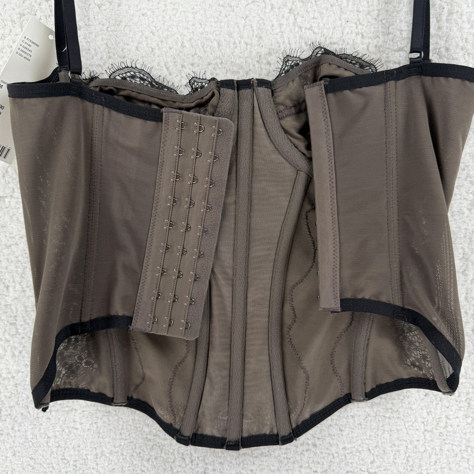 Urban Outfitters Bustier Womens Medium Black Lace Corset Top Out From Under NWT