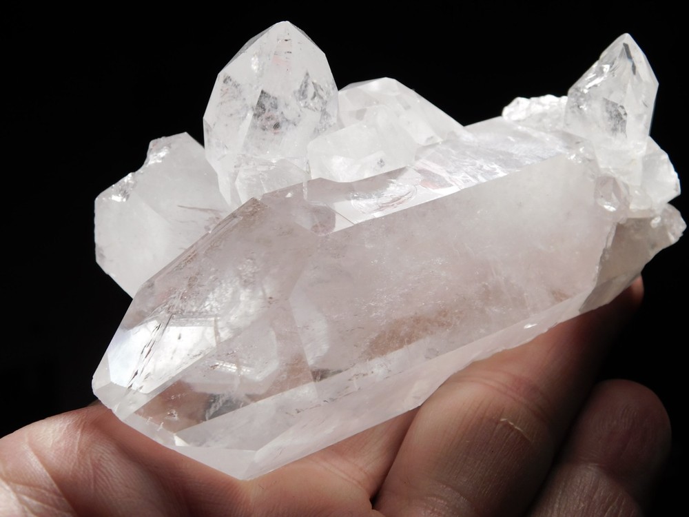 SUPER Translucent! QUARTZ Crystal Cluster From Brazil 239gr