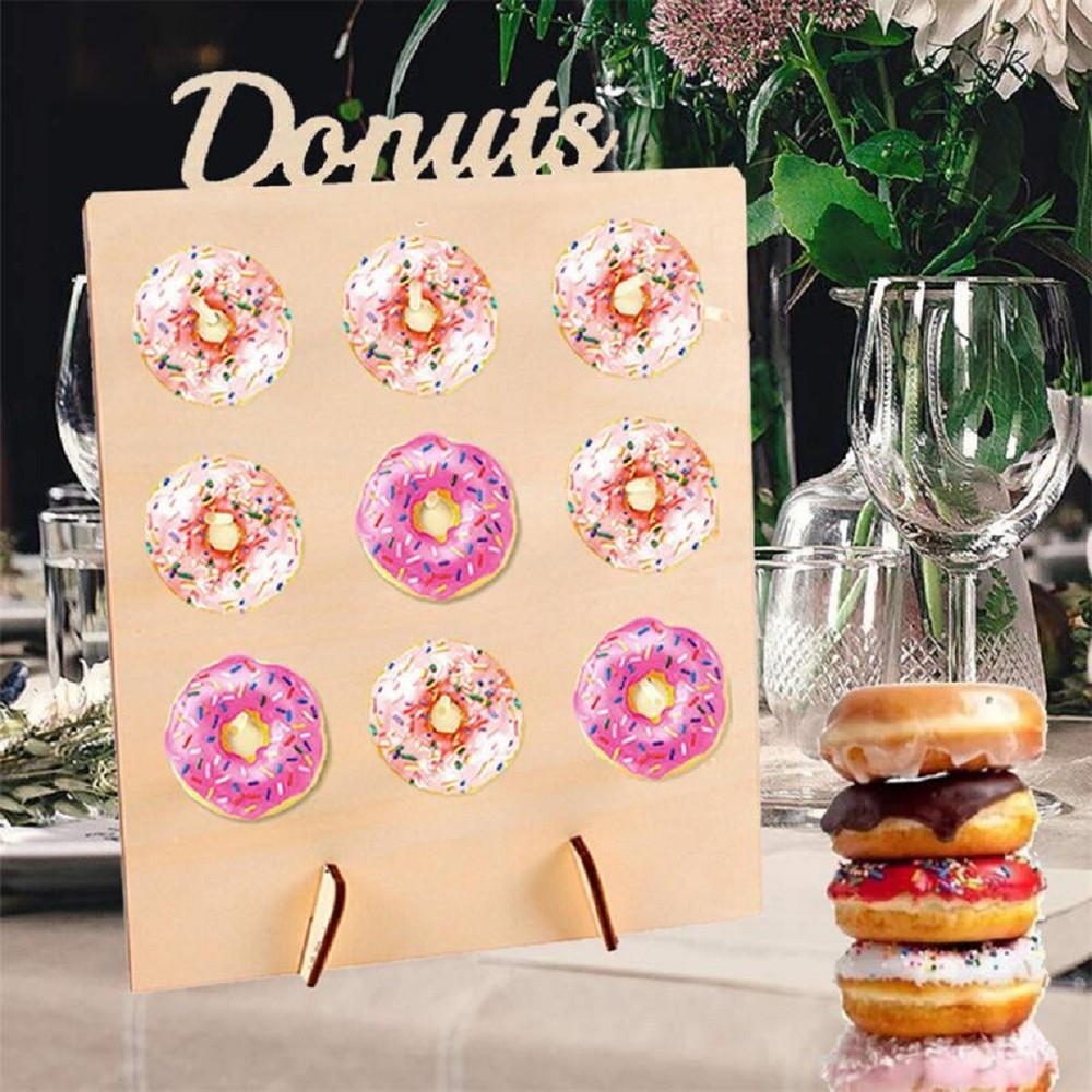 Table Donuts Stand Board DIY Dessert Frame Support