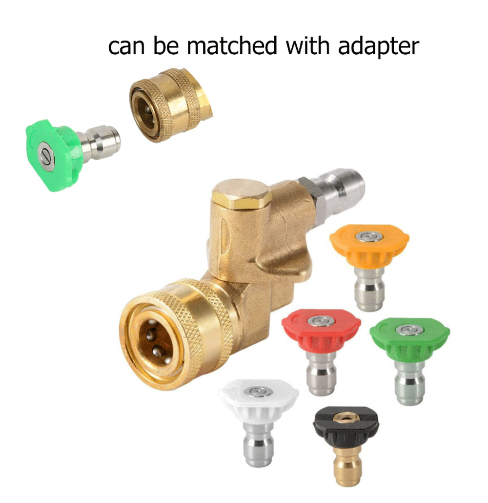 5pcs Pressure Washer Spray Tips Nozzles High Power Kit Quick Connect 1/4" Set