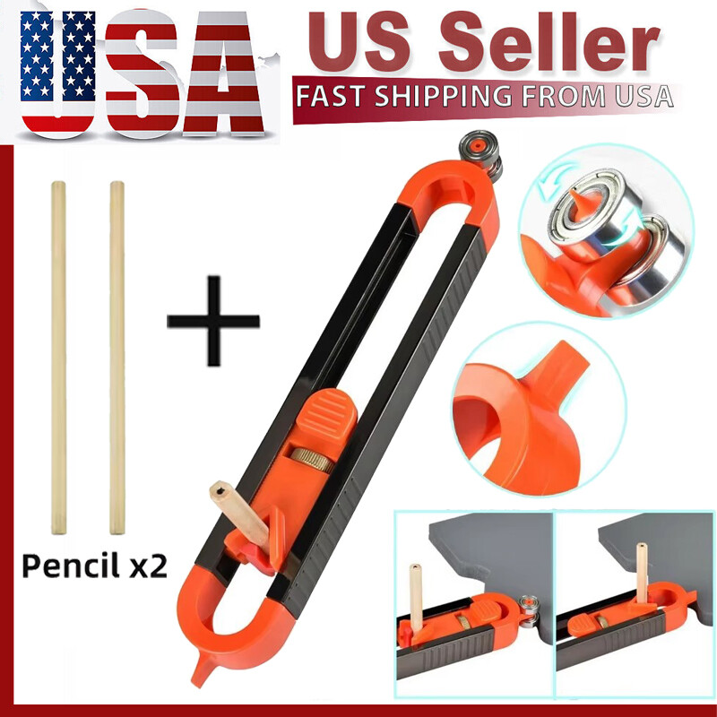 Profile Scribing Ruler Contour Gauge with Lock - Precise Scribe Tool Woodworking