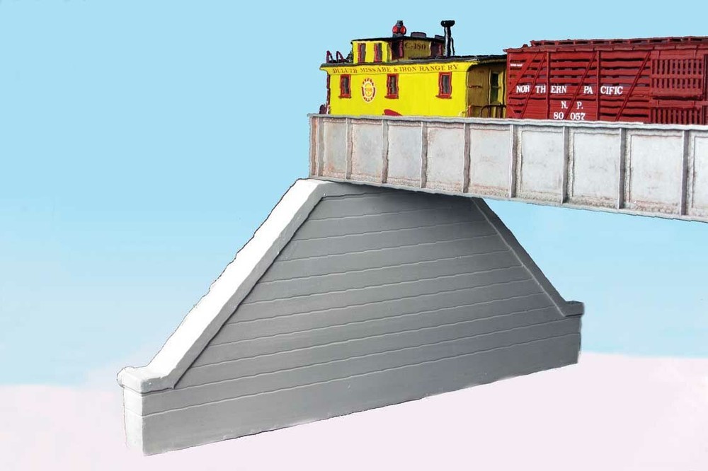 Monroe Models HO Bridge Abutment Concrete pkg(2) 118