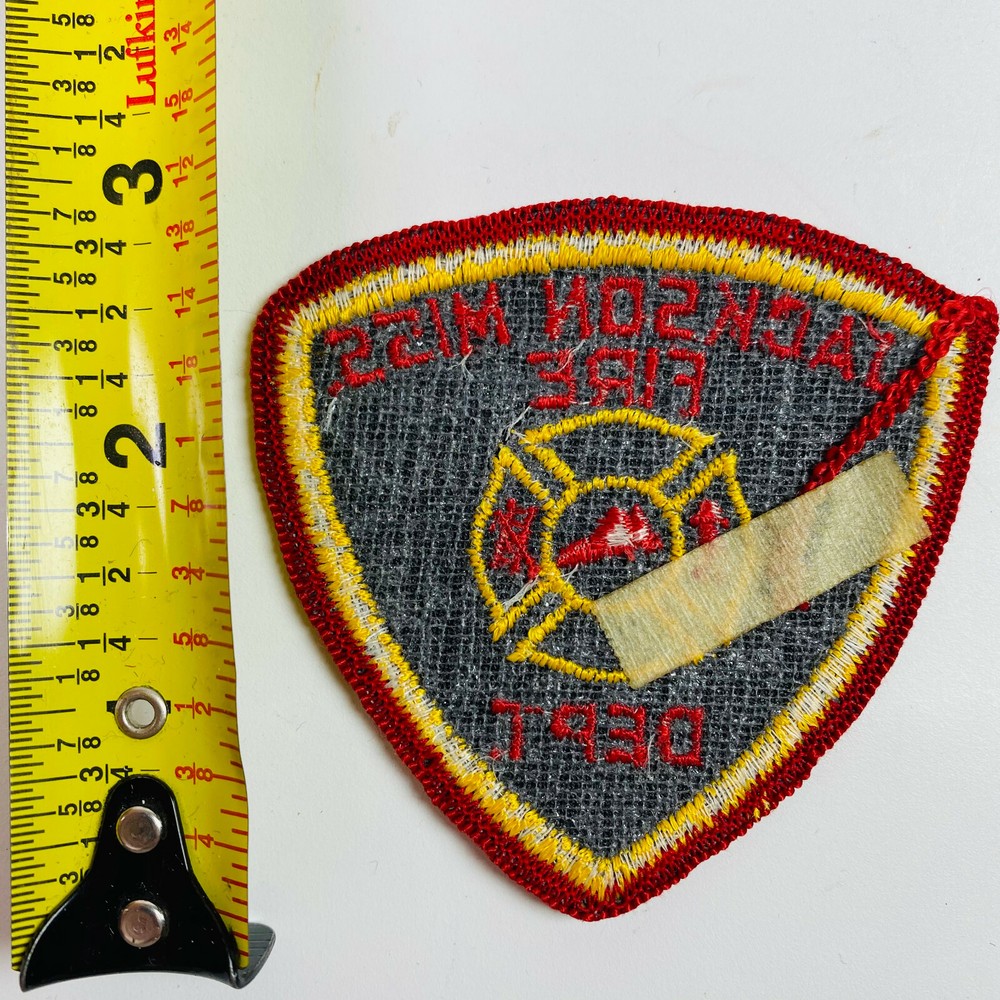 HAT SIZE Jackson Fire Mississippi MS Patch E7