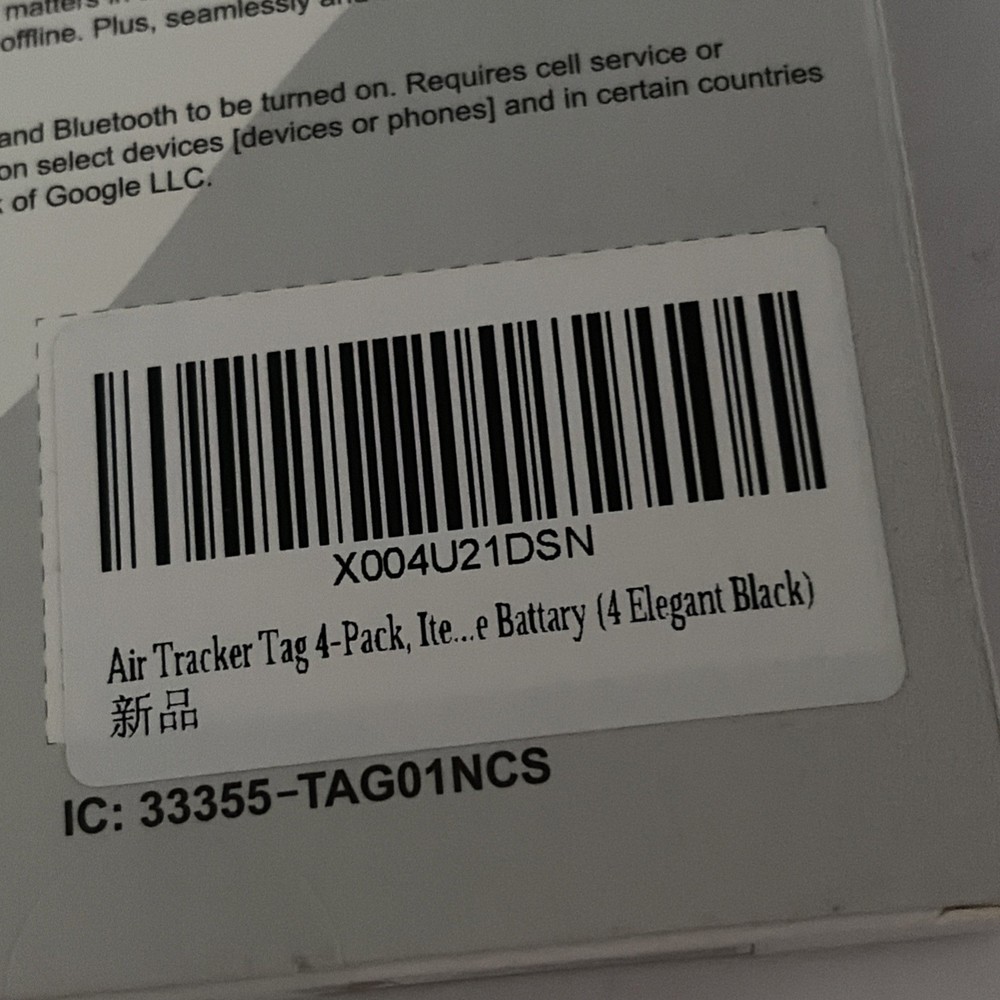 Tagigo InCard 4 Pk Trackers (android/apple)